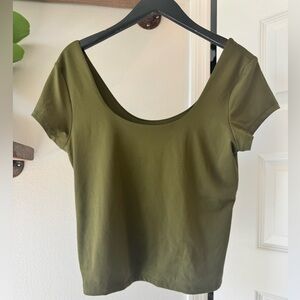 Old Navy Olive Crop Top